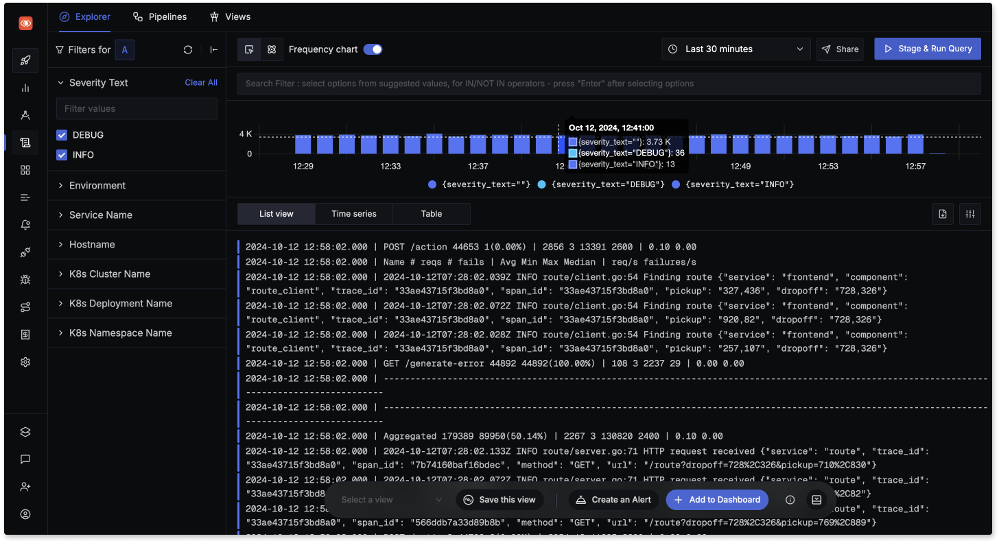 Ingest, search, and analyze your logs at any scale.